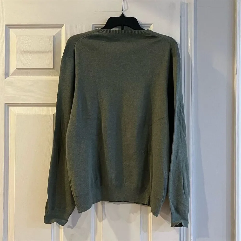 Polo Ralph Lauren Men's V-Neck Pullover Sweater Green XL